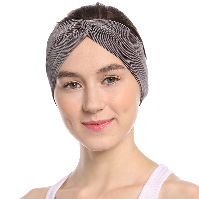 Babalet Women & s  ǳ ε巴 ༺ִ Crisscross Twisted Pleated Headwrap Headband 䰡 ȸ Turban /Babalet Women&s Elegant Retro Soft Stre
